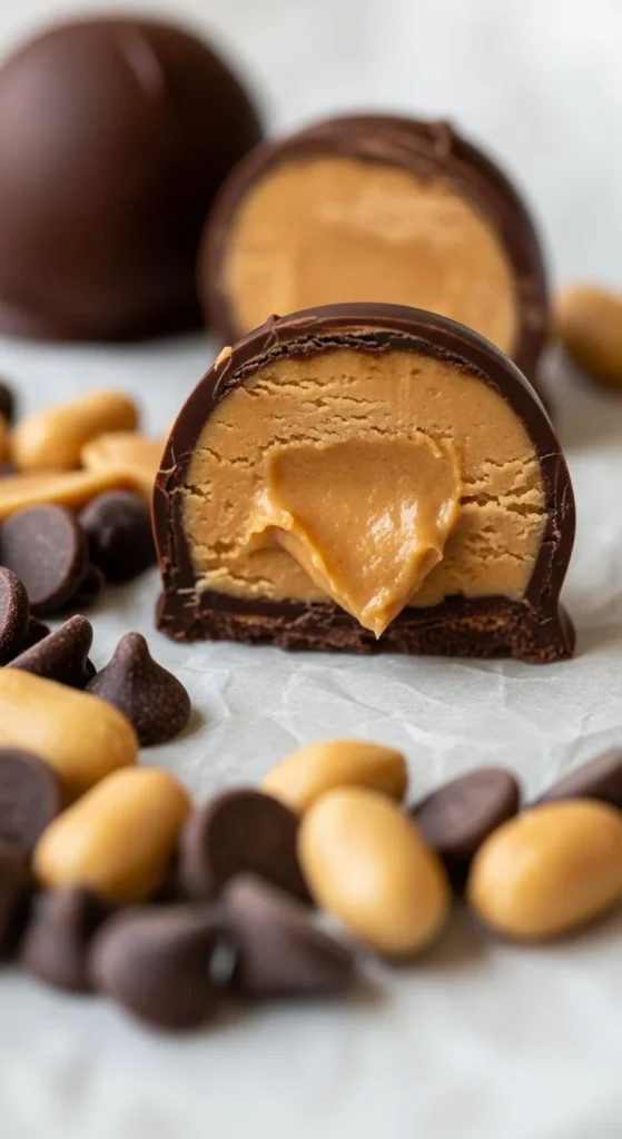Peanut Butter Chocolate Truffles
