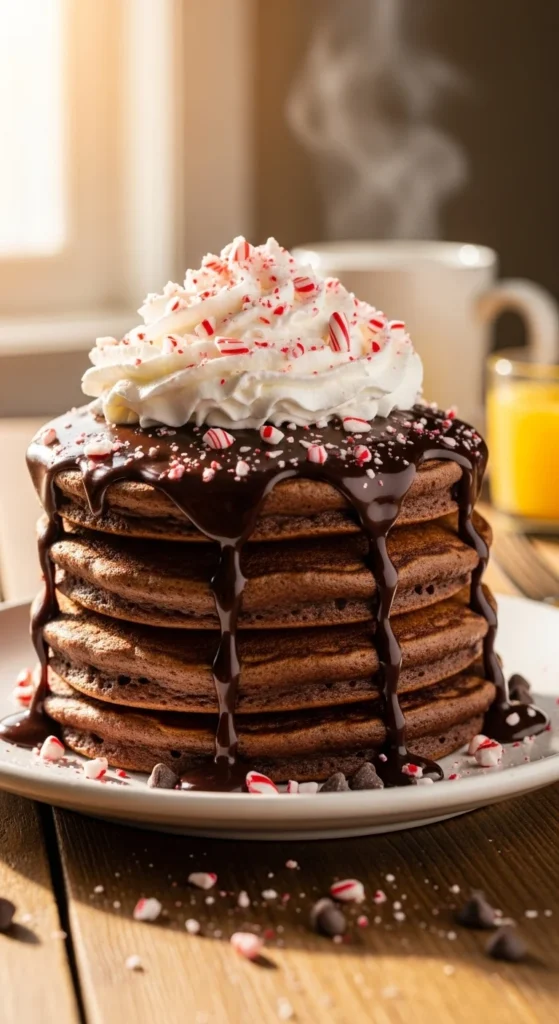 Peppermint Mocha Pancakes