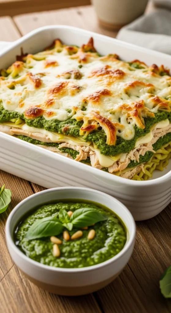 Pesto Chicken Lasagna
