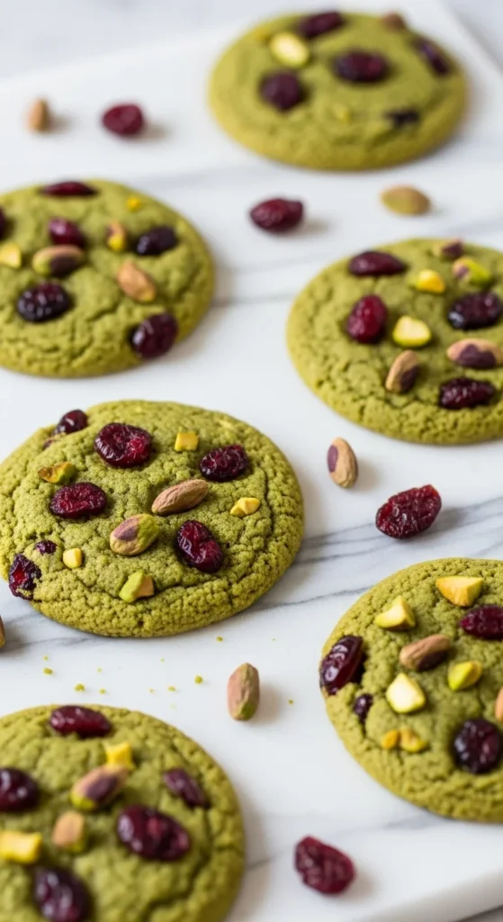 Pistachio Cranberry Cookies