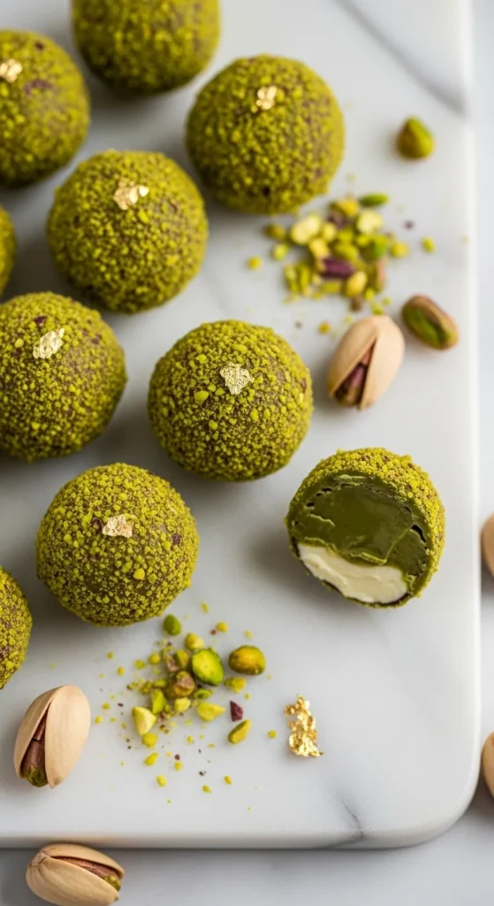 Pistachio Cream Truffles