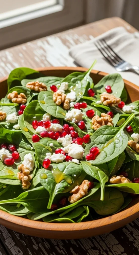 Pomegranate Spinach Salad
