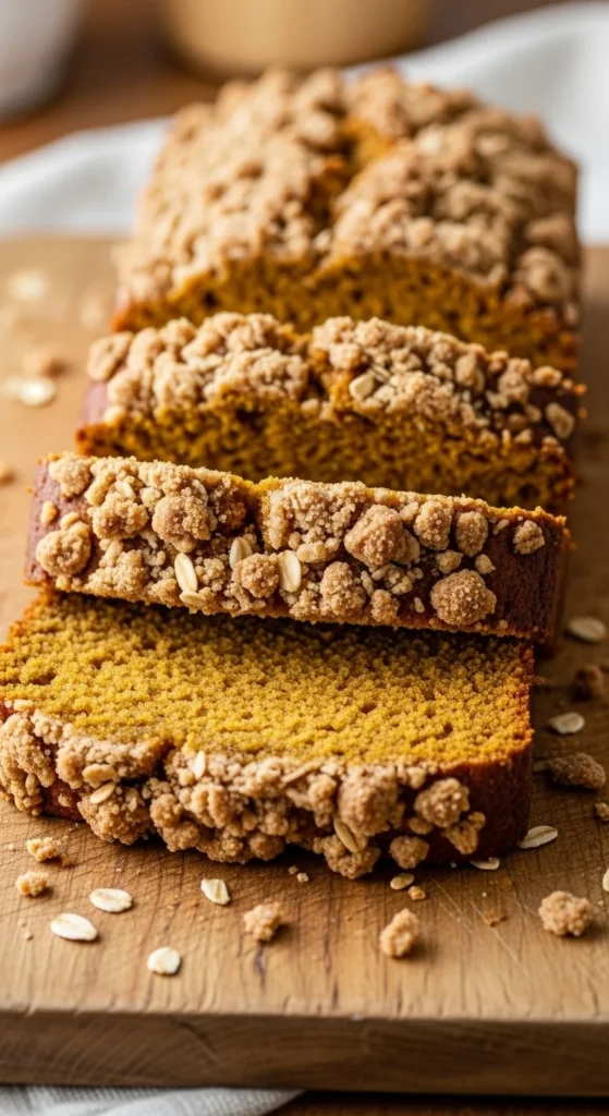 Pumpkin Bread with Streusel Topping