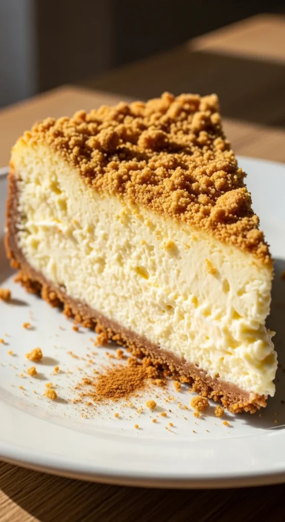 Pumpkin Cheesecake with Graham Cracker Crumble