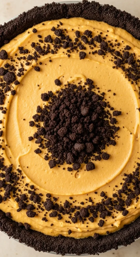 Pumpkin Cheesecake with Oreo Crust