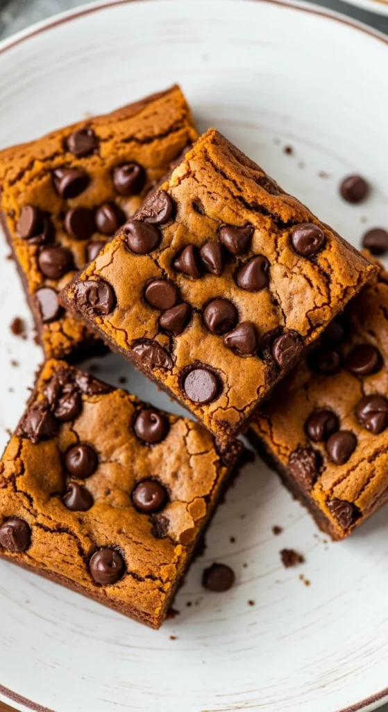 Pumpkin Chocolate Chip Brownies