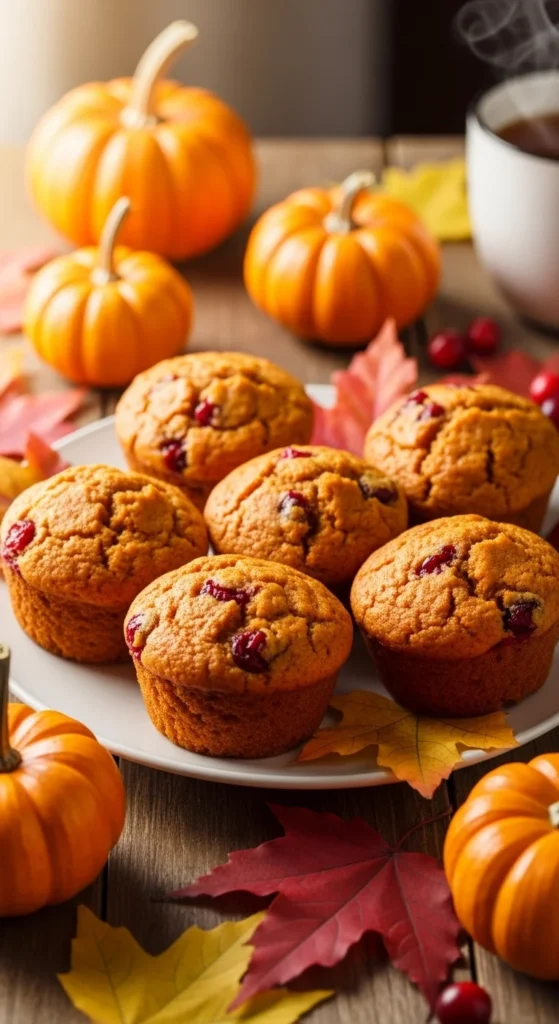 Pumpkin Cranberry Muffins