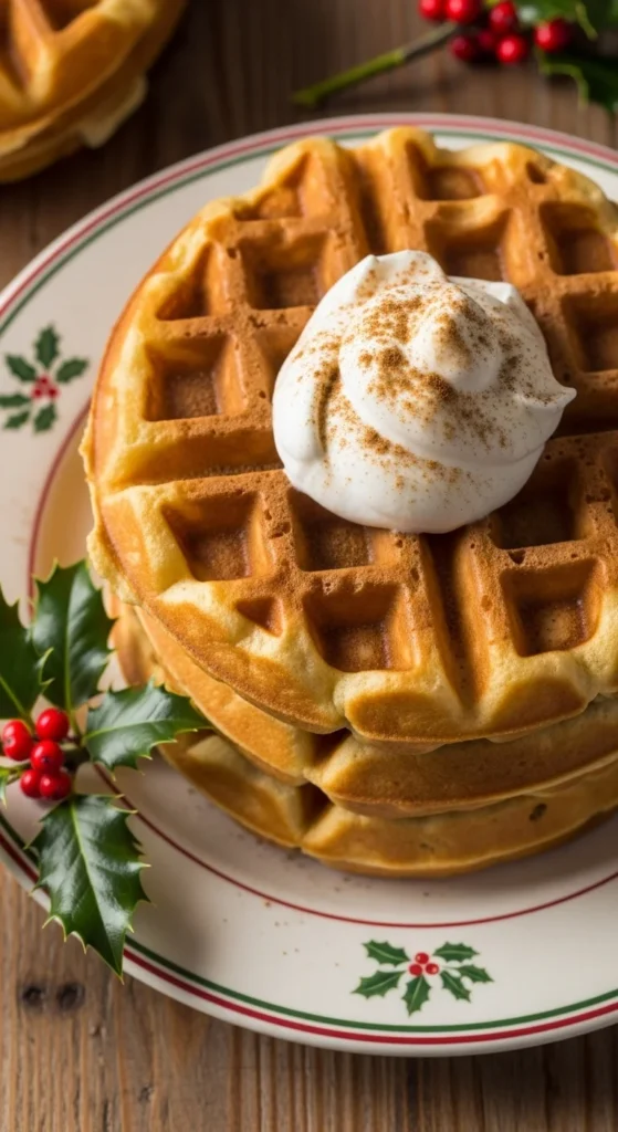 Pumpkin Spice Waffles