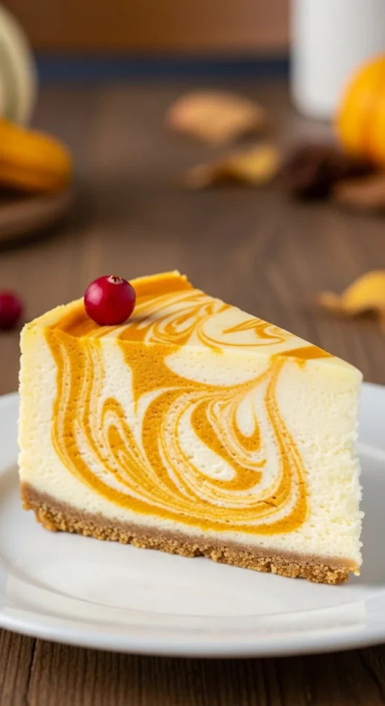 Pumpkin Swirl Cheesecake
