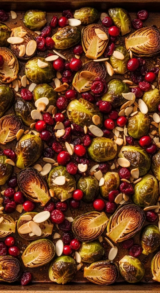 Roasted Brussels Sprouts & Cranberry Salad
