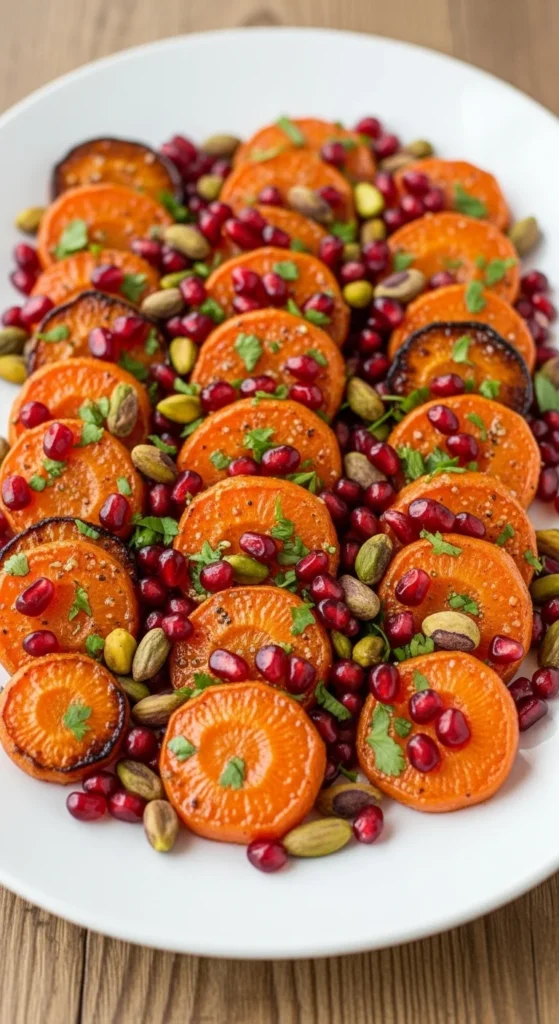Roasted Carrot & Pomegranate Salad