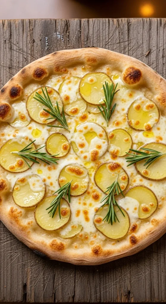 Roasted Potato Rosemary Pizza