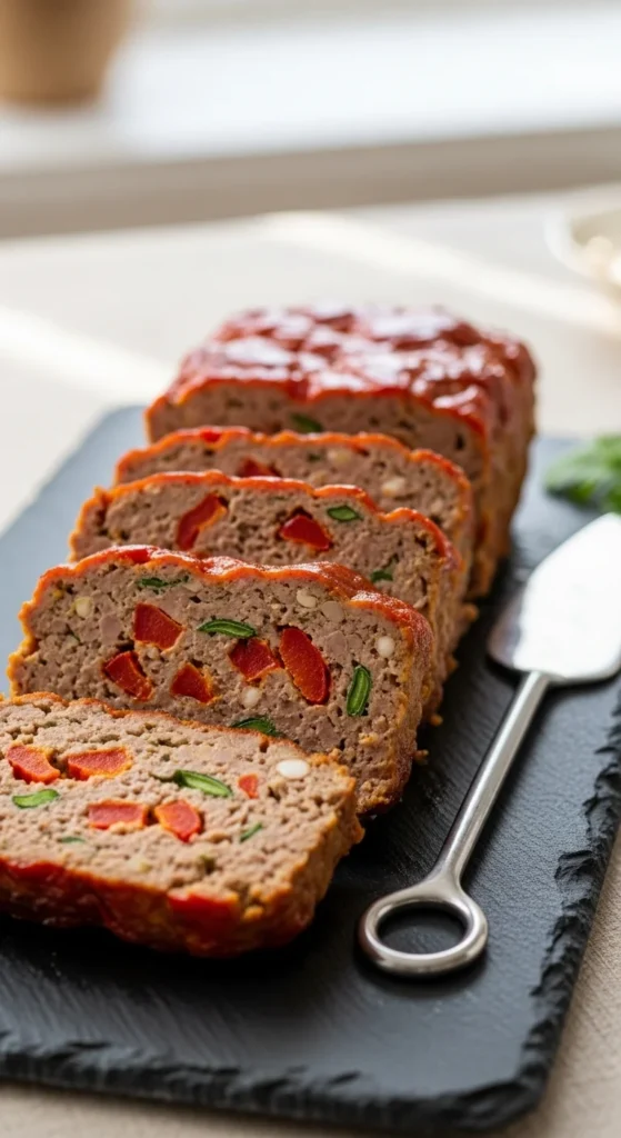 Roasted Red Pepper Meatloaf