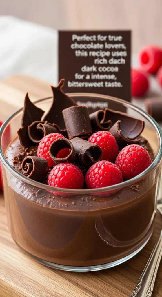 Silky Dark Chocolate Pudding