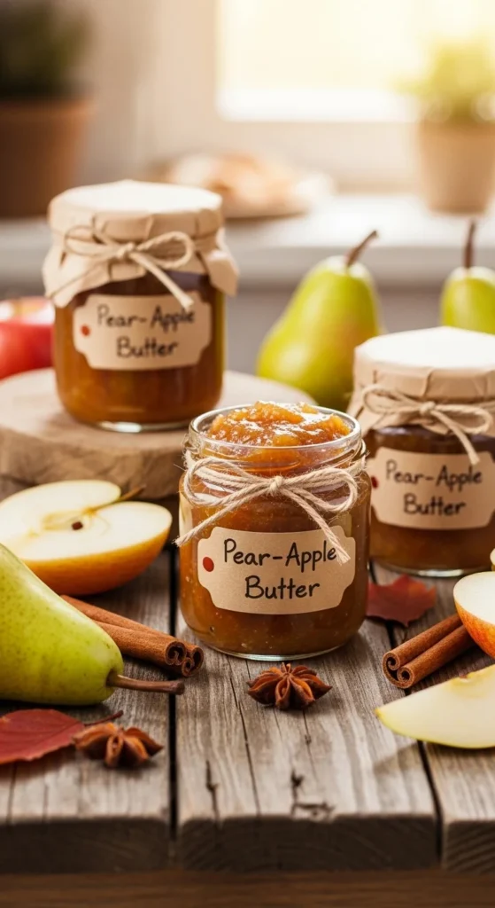 Slow Cooker Spiced Pear & Apple Butter