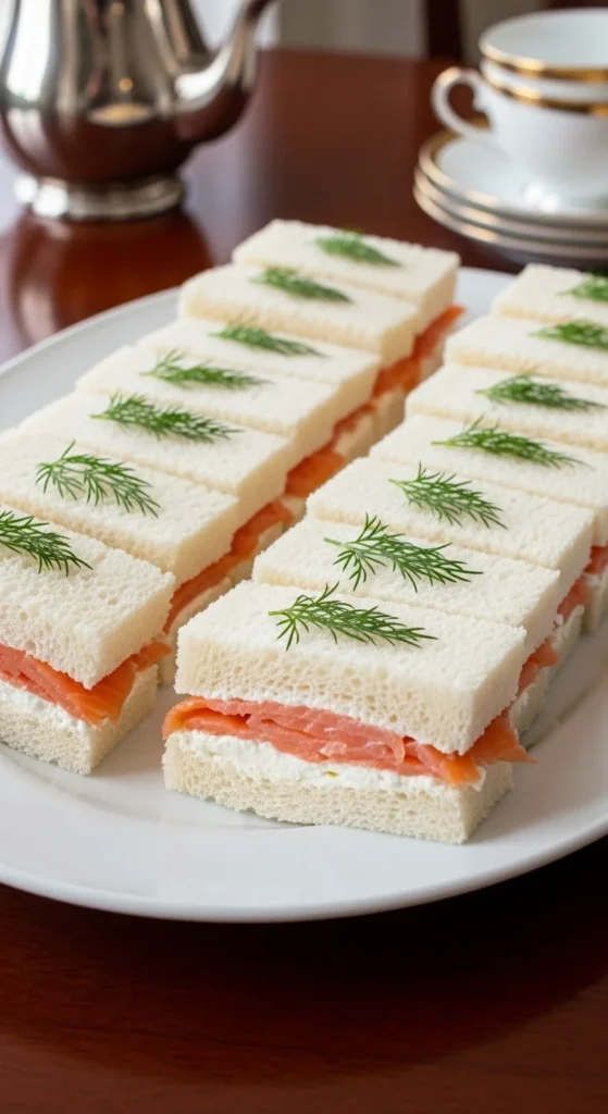 Smoked Salmon Tea Sandwiches
