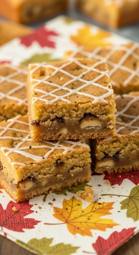 Spiced Chai Blondie Brownies