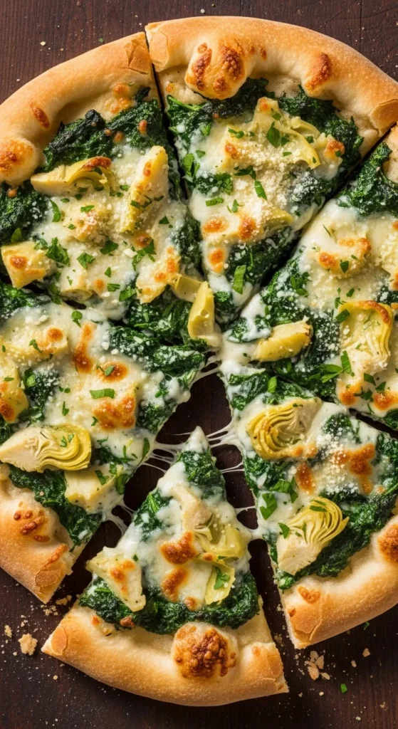 Spinach Artichoke Pizza