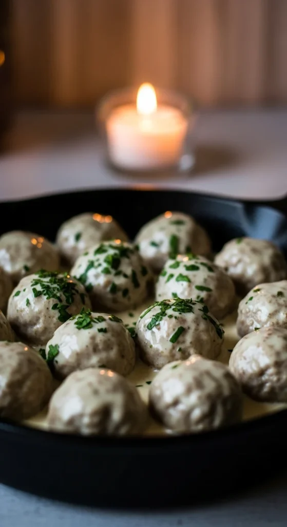 Swedish Meatballs with Creamy Gravy