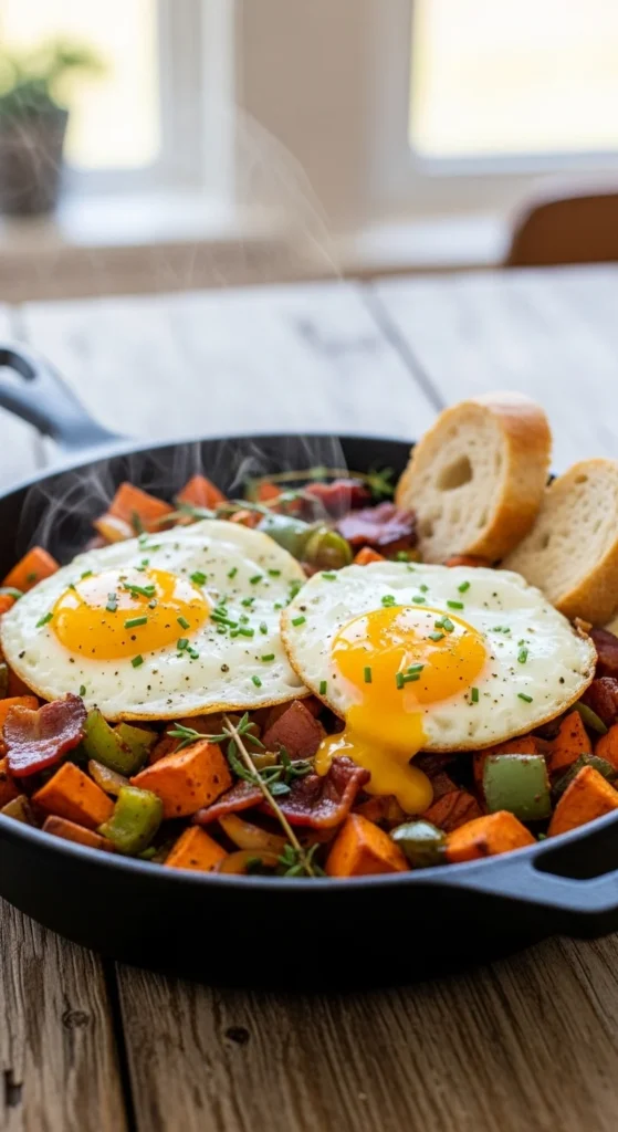 Sweet Potato Hash with Eggs