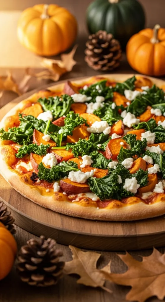 Sweet Potato and Kale Pizza