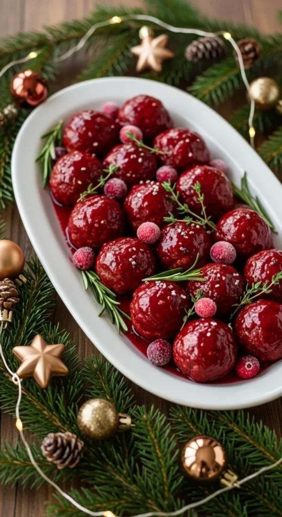 Sweet and Tangy Cranberry Meatballs