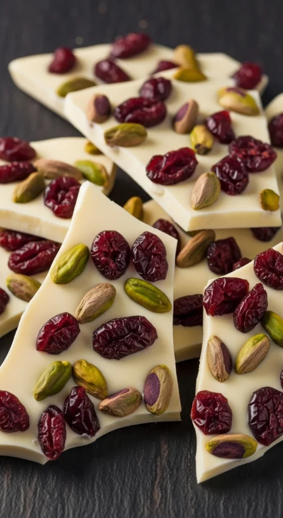 White Chocolate Cranberry Bark