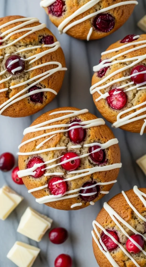White Chocolate Cranberry Muffins