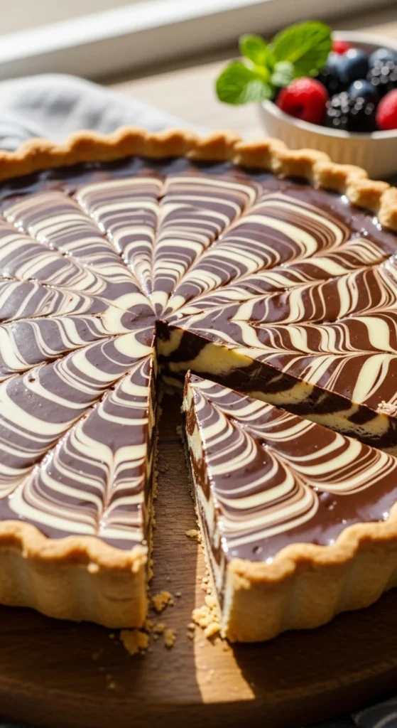 White Chocolate Swirl Pie