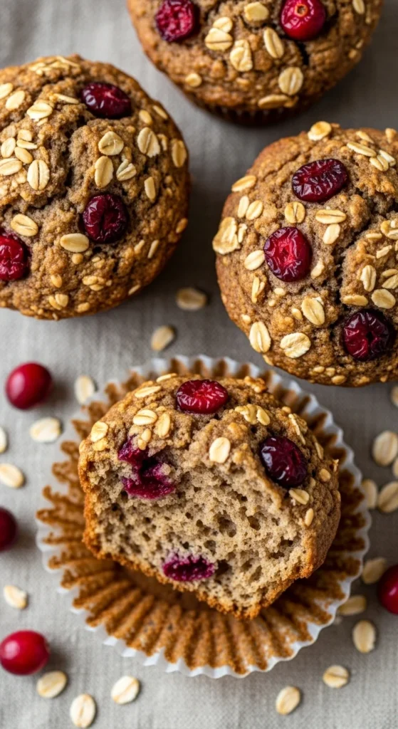 Whole Wheat Cranberry Muffins