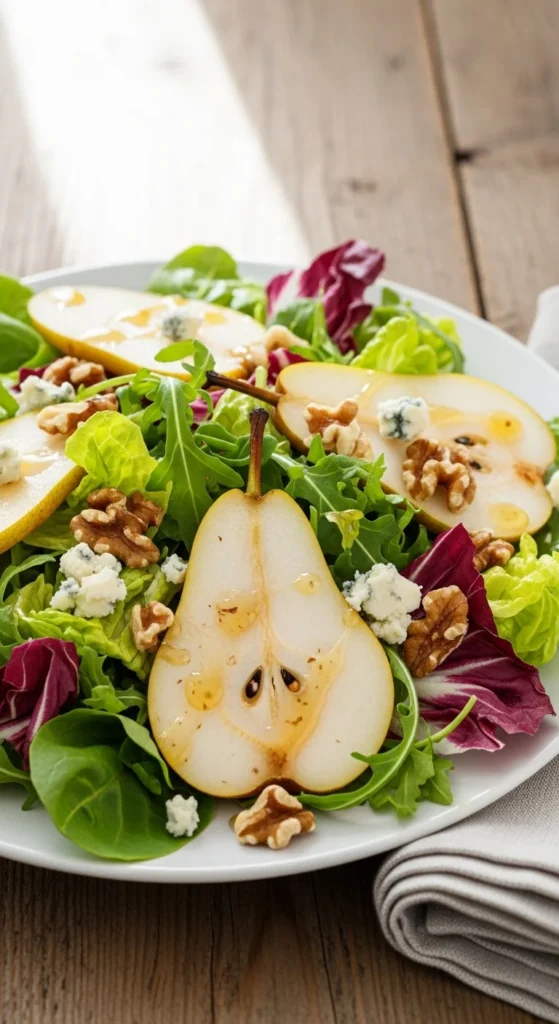 Winter Pear and Walnut Salad