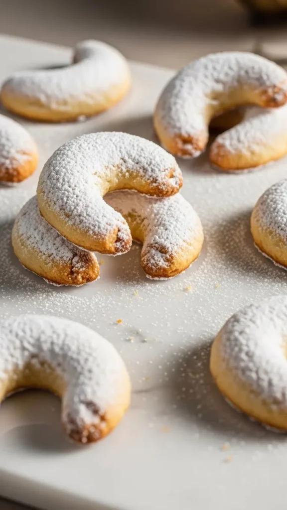 Almond Crescent Cookies