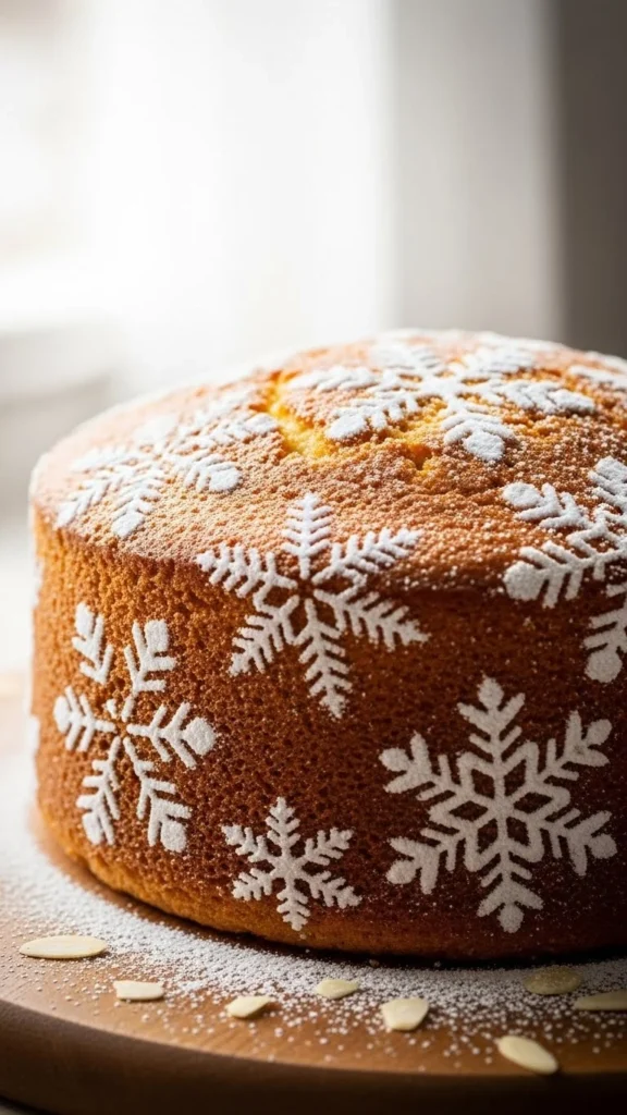 Almond Snowflake Cake