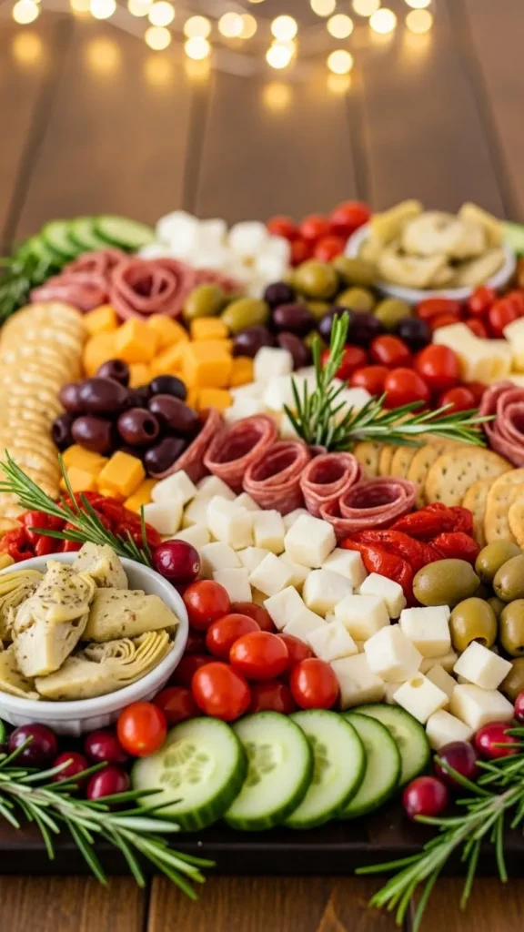 Antipasto-Style Christmas Board