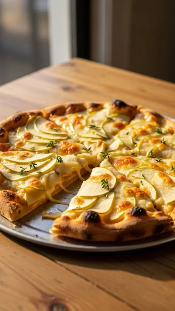  Apple & Cheddar Christmas Pizza