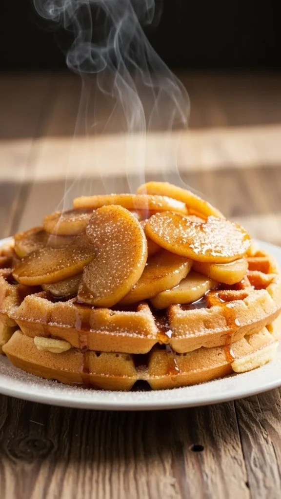 Apple Cinnamon Waffles