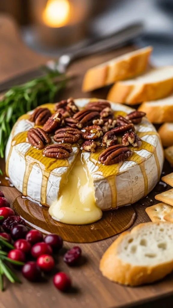 Baked Brie with Honey & Pecans