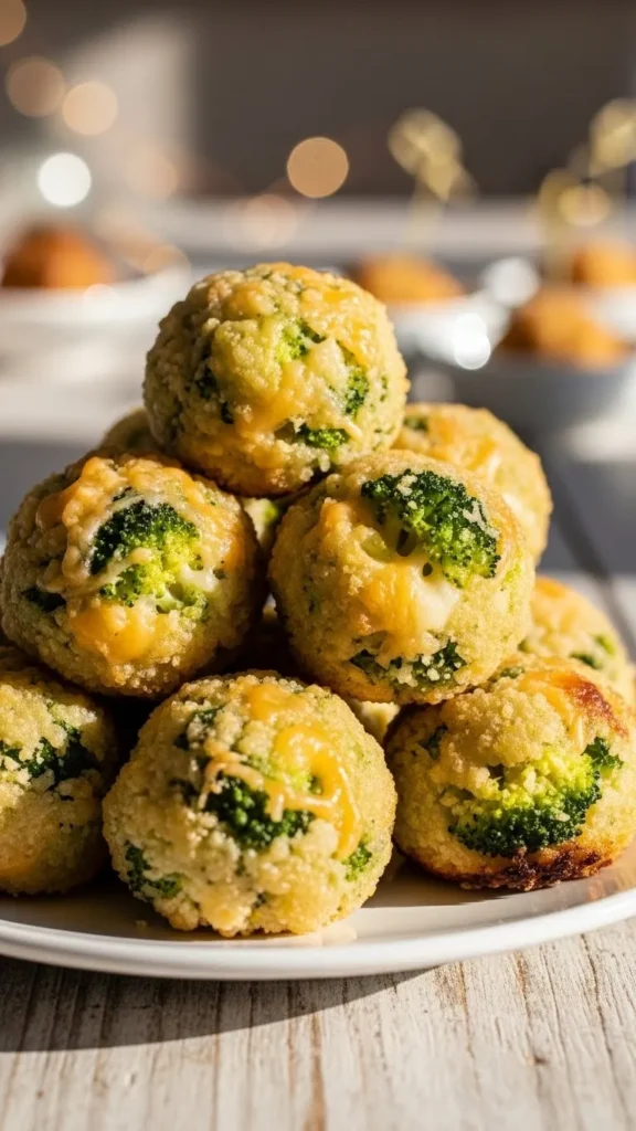 Baked Broccoli Cheese Bites