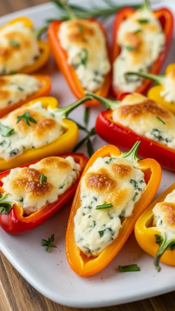Baked Cheese Stuffed Peppers