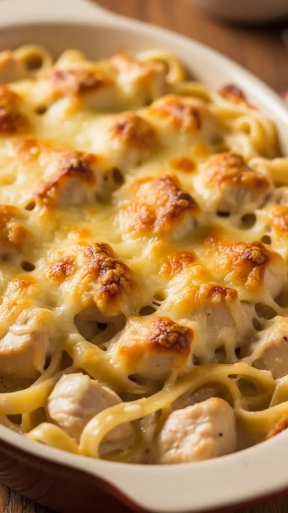 Baked Chicken Alfredo