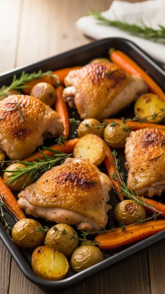 Baked Chicken and Root Vegetables