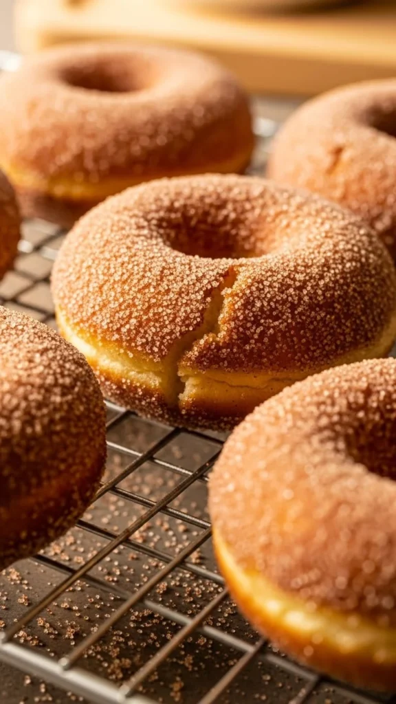 Baked Cinnamon Sugar Donuts