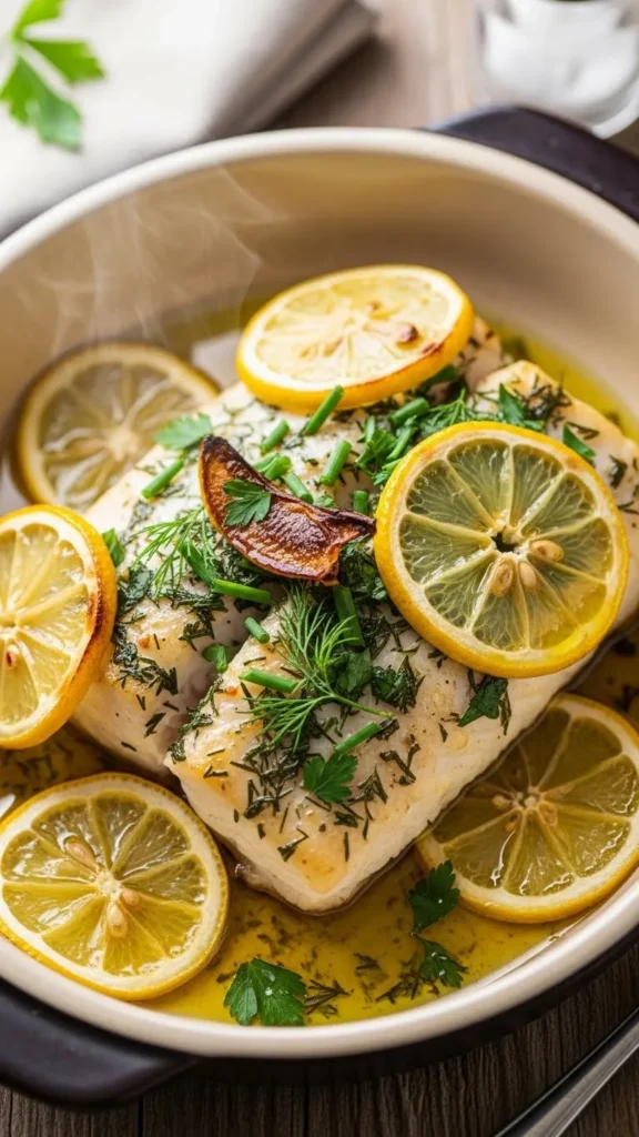 Baked Haddock with Herbs