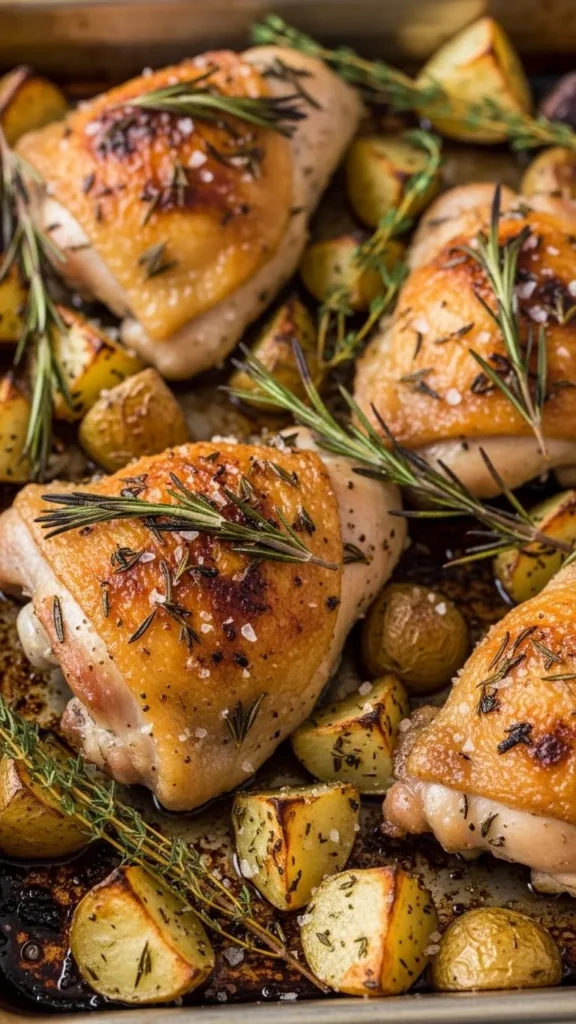 Baked Irish Chicken Thighs