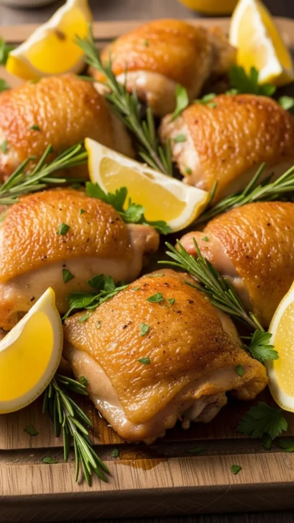  Baked Lemon Chicken Thighs
