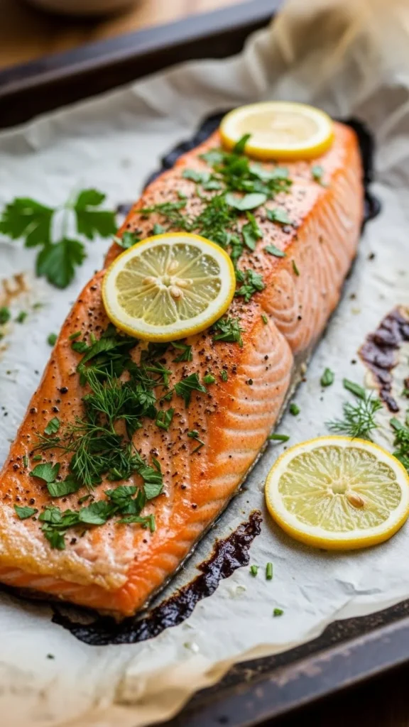 Baked Lemon Herb Salmon