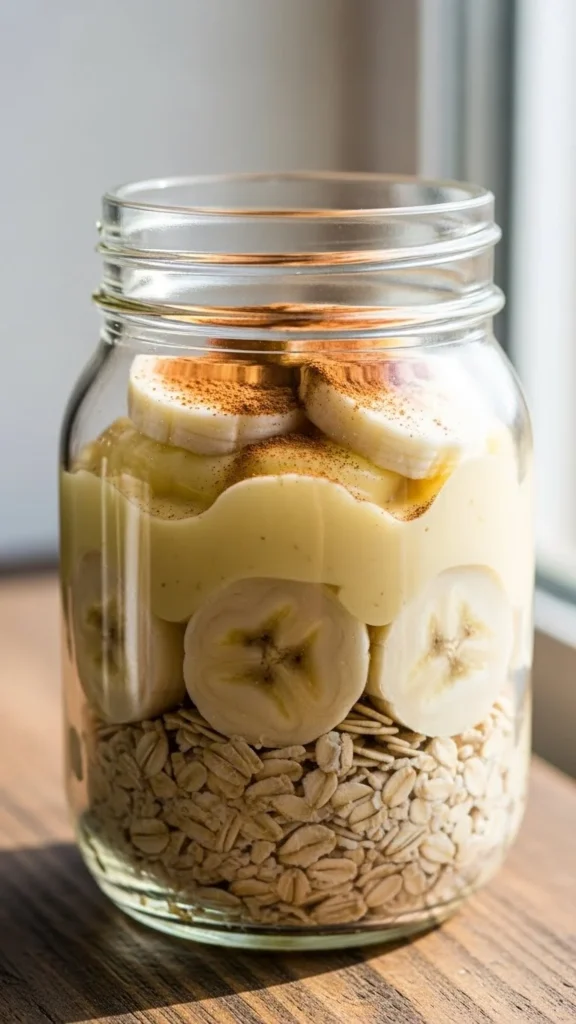 Banana Cinnamon Overnight Pudding