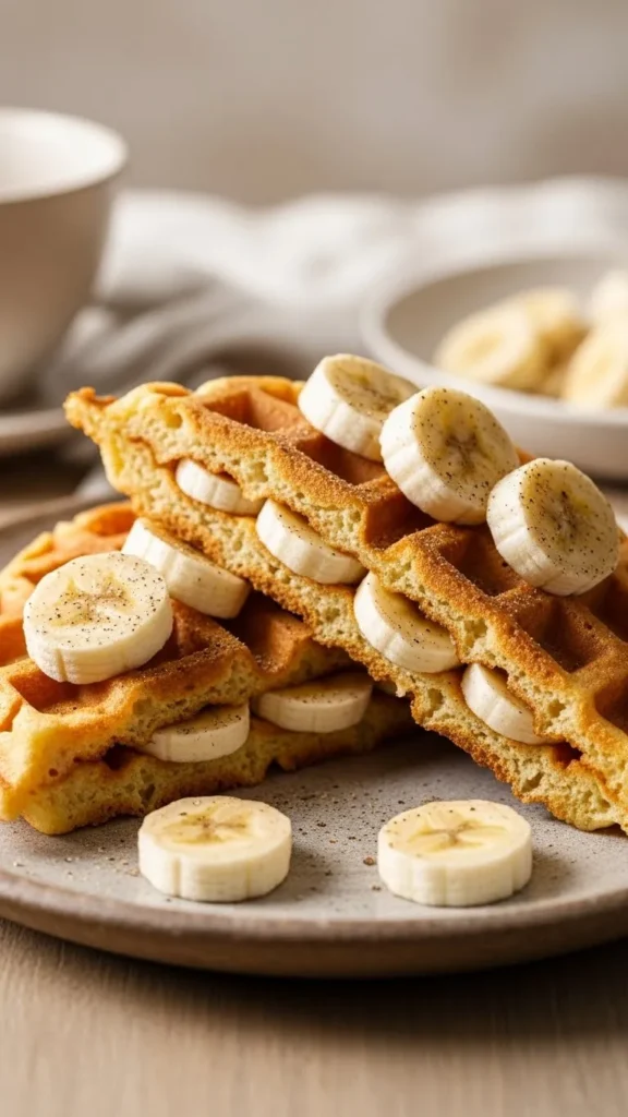 Banana Nutmeg Waffles