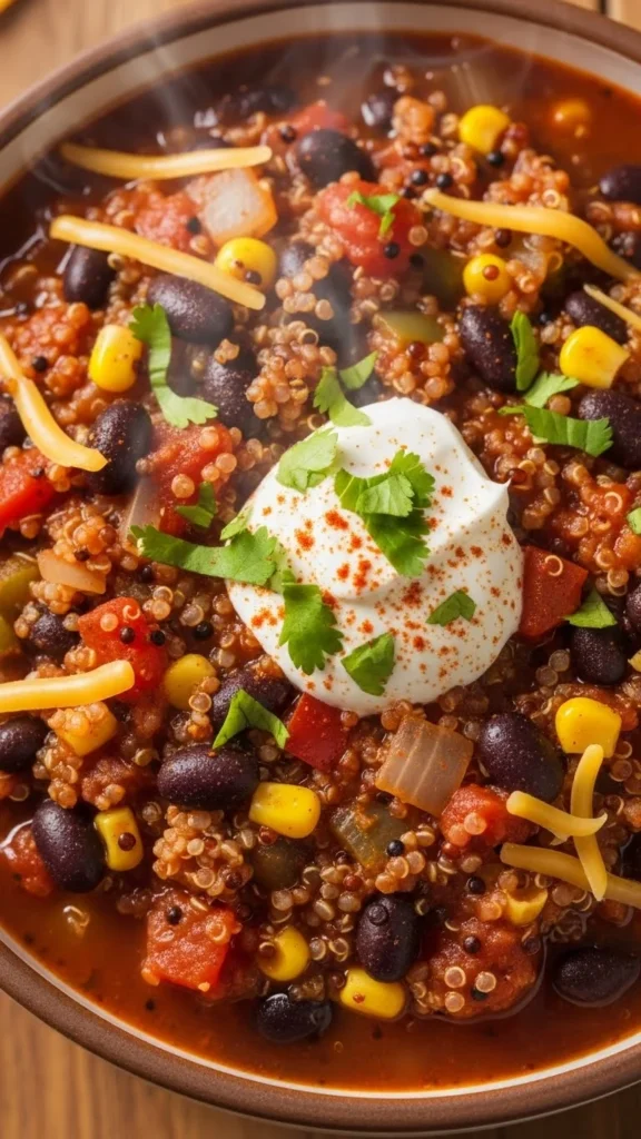 Black Bean Quinoa Chili