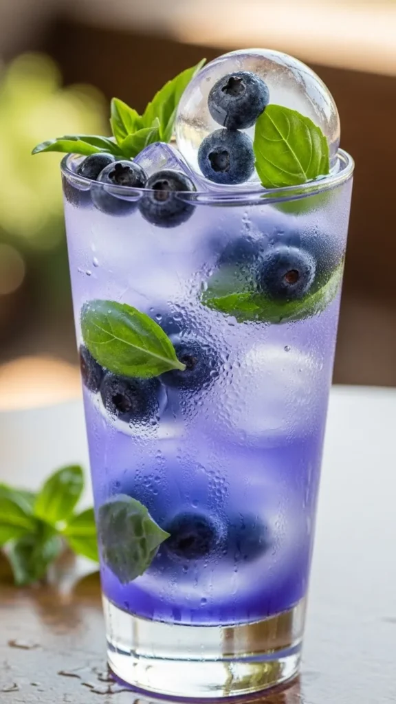 Blueberry Basil Cooler